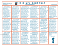 One Page 2017 NFL Schedule With Scores | Football Weblog