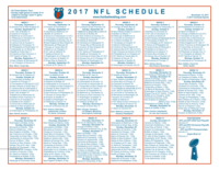 One Page NFL Schedule Updated With Week 10 Scores | Football Weblog