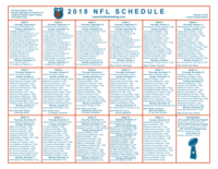 One Page 2018 NFL Schedule Updated With Week 4 Scores | Football Weblog