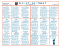 One Page 2019 NFL Schedule Updated With Week 4 Scores | Football Weblog