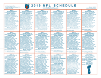 One Page 2019 NFL Schedule Updated With Week 6 Scores | Football Weblog