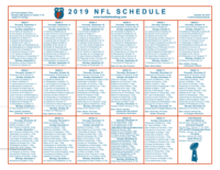 One Page 2019 NFL Schedule Updated With Week 8 Scores | Football Weblog