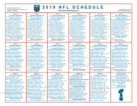 One Page 2019 NFL Schedule Updated With Week 10 Scores | Football Weblog