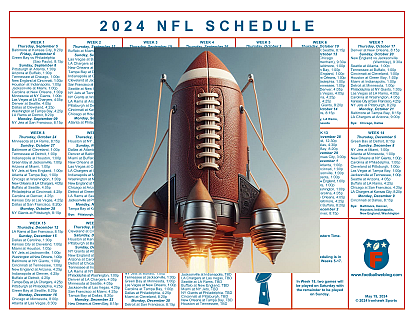 2024 NFL Schedule: One Small Schedule, One Giant Leap